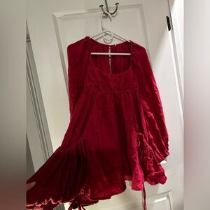 Free People Pink Clea Mini Dress